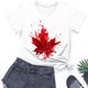 thumbnail image 2 of Camisas de Manga Corta para las Mujeres Impresión de Manga Corta Cuello Redondo, Camisa Casual de Poliéster para las Mujeres, Lavado de Manos, 2 of 8