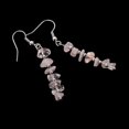 thumbnail image 1 of Pendientes colgantes Yashi de piedra preciosa cristal rosa, 1 of 4