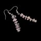 thumbnail image 1 of Pendientes colgantes Yashi de piedra preciosa cristal rosa, 1 of 4