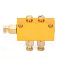 thumbnail image 1 of Oil Distributor TKType Adjustable Brass Lube Piston Separator Divider Valve Lubrication System(1 in 2 out ), 1 of 9