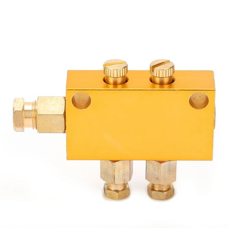 

Oil Distributor Brass Material Oil Divider Compact Structure Wear Resistance For CNC Machine For Production Lines 1 In 2 Out