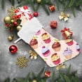 thumbnail image 5 of GZHJMY Pink Cream Christmas Stockings 1PCS, Large Xmas Stockings Gift Decorations and Party Supplies,Used for Fireplace Decoration Socks Christmas Tree Decoration, 5 of 7