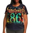 thumbnail image 1 of T-shirts Décontractés pour Femmes à Imprimé, Manches Courtes, Coupe Ample, Grande Taille, Tunique à Col Rond, 1 of 6