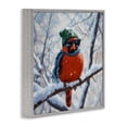thumbnail image 3 of Stupell Industries Christmas Cool Cardinal Gray Framed Giclee Art design by Jim Baldwin, 17 x 17, 3 of 8