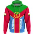 thumbnail image 2 of Sudadera con capucha con el emblema nacional de Eritrea y la bandera de África para hombre, ropa informal, sudadera deportiva, 2 of 5