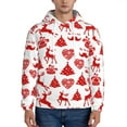 thumbnail image 2 of Christmas Tree Deer Ho Ho Ho Hoodie Men Unisex 3d Fleece Hooded Sweatshirt 3x-Large, 2 of 7