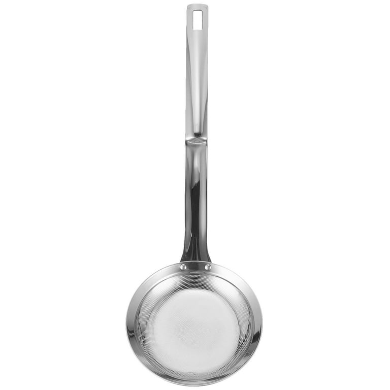 Hiware Stainless Steel Fat Skimmer Spoon - Fine Mesh Food Strainer for  Grease, Gravy and Foam, Japanese Hot Pot Skimmer with Long Handle