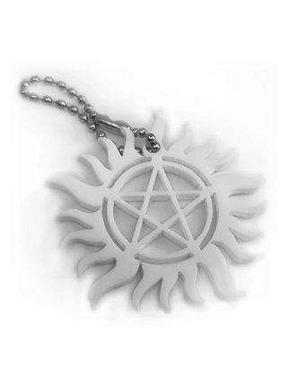 Just Funky Supernatural Devil's Trap Soft Enamel/Metal Key Chain