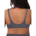 thumbnail image 4 of Deyllo Women's Sports Bras Plus Size High Impact Full Support Non-padded Wireless Workout Running Exercise Bra Activewear, Gray 42H, 4 of 12