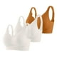 thumbnail image 1 of Brasier conjunto de 3 Piezas de Sujetador Deportivo sin Costuras y Cómodo para Mujer, con Soporte Ajustable, para Uso En Casa, Ocio y Entrenamiento Durante Toda La Temporada. Grande, 1 of 4
