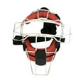 thumbnail image 2 of koolsoo Baseball Catcher Helmet Breathable Professional Head Protector for Men Women Red, 2 of 9