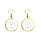 thumbnail image 1 of Teclado símbolo s Ear Dangle Golden Drop Earring Jewelry Mujer Unbranded M, 1 of 3