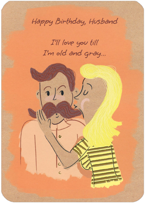 Happy Birthday Funny Husband Images Designer Greetings Until I'm Old And Gray Funny / Humorous Birthday Card For  Husband - Walmart.com