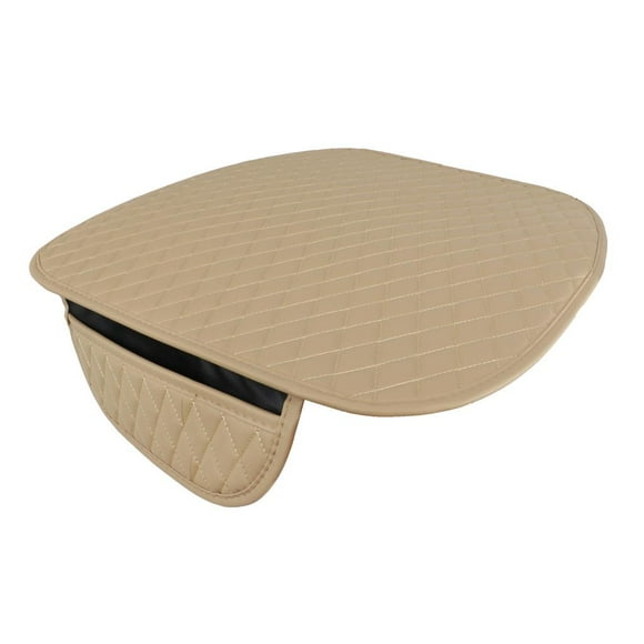 Cojín Universal Para El asiento del automóvil DYNWAVEMX Cuero de la PU Ajuste Antideslizante beige