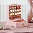 thumbnail image 5 of Makeup Organizer Drawer with Large Space, Easy to Storage, Top Groove Design, Dustproof Drawers, Slant In Design, Space Saving for Jewelry, Lipstick and Cosmetics, 5 of 5