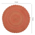 thumbnail image 3 of Unique Bargains Rustic Placemats Set of 6 Placemats Kitchen Table Mat Orange, 3 of 6