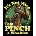 thumbnail image 2 of Boy's Star Wars St. Patrick's Day It's Not Wise To Pinch A Wookie  Pull Over Hoodie Black Large, 2 of 4