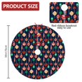 thumbnail image 2 of 30 Inch Christmas Tree Skirt – Velvet Plush Tree Mat, Soft Thickened Polyester with Red Ties, Single-Sided Printing, Available in 30in/36in/48in, Perfect for Holiday Xmas Tree Decoration, 2 of 7