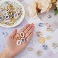 thumbnail image 3 of 240Pcs Quick Link Connectors Including 120Pcs 3 Colors Imitation Gemstone Style Acrylic Linking Rings and 120Pcs CCB Plastic Linking Rings for Jewelry Glasses Bag Chains Making, 3 of 7