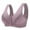 Purple, variant on 3Pack Everyday Cotton Snap Bras - Women's Front Easy Close Builtup Sports Push Up Bra with Padded