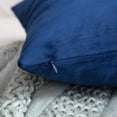 thumbnail image 3 of Set of 2 Velvet Cushion Covers Decorative Sofa Pillow Super Smooth Soft Comfortable Decoration Home Living Room Bedroom for Sofa 40X40CM Dark Blue, 3 of 4