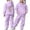 Purple, variant on Girls Clothing Sets Girls Sweat Sets Child Toddler Boys Girls Long Sleeve Solid Warm Hoodie Pullover Tops Pants Kids Outfits Sweat Suit