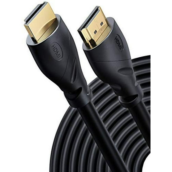 PowerBear 4K HDMI Cable for TV, Braided Nylon and Gold Connectors HDMI Cord, 4k @ 60hz, Ultra HD, 2K, 1080p, ARC and CL3 Rated for Laptop, Monitor, Ps5, Ps4, Xbox One, and Apple TV, 50 feet, 1 Pack