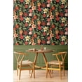 thumbnail image 6 of NextWall Jet Black & Ruby Garden Dance Peel and Stick Wallpaper, 6 of 7