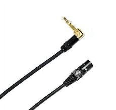 Audio2000's C20025P2 25 Ft 1/4" TRS Right Angle to XLR Female Cable (2 Pack)