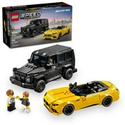 LEGO Speed Champions Mercedes-AMG G 63 & Mercedes-AMG SL 63 F1 Toy Car, Formula 1 Vehicle Set for Kids, 2 Building Sets with 2 Driver Minifigures, Convertible Toy Car Gift for Boys and Girls, 76924