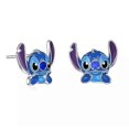 thumbnail image 3 of Cross-border new product hot selling personality creative cartoon Stitch oil drop children's earrings earrings picture 1, 3 of 4