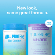 (2 pack) Vital Proteins Hair Complex Powder Vitamin Drink Mix for Women with 10,000mcg Biotin Vitamins, 11.4 oz