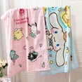 thumbnail image 3 of Toalla de baño de dibujos animados de Hello Kitty para niños y niñas, manta de felpa de playa, Sanrio, Kuromi, My Melody, canela, regalo de Navidad, 3 of 7