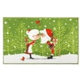 thumbnail image 1 of BM-XMAS-KC 19 x 31 in. Kissing Claus Bathroom Rug, Multi Color, 1 of 1