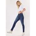 thumbnail image 4 of Kancan - Women's High Rise Curvy Button Fly Super Skinny Jeans - KC7114, 4 of 11