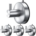 thumbnail image 5 of Suction Cup Hooks for Shower Set of 4 Gold Towel Hooks for Bathrooms SUS 304 Stainless Steel Shower Hooks for Loofah 15 Lb Bathroom Hooks for Towels, 5 of 14