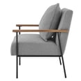 thumbnail image 3 of npd furniture and more Quinton Fabric Arm, Boucle Gray Accent Chair, 3 of 8