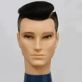 thumbnail image 4 of Cabeza de maniquí calvo masculino/base estable de maniquí/estante de exhibición de sombrero liso multiusos duradero/modelo de exhibición de peluca par, 4 of 8