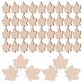 thumbnail image 4 of 100pcs Rustic Wooden Maple Leaf Craft Unfinished Wood Arts Slices Valentine Decoration, 4 of 8