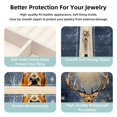 thumbnail image 3 of Elk Revival Travel Portable Square Jewelry Box Organizer for Rings, Earrings, Necklaces, Bracelets for Girls and Women, 3 of 6