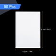 thumbnail image 2 of Uxcell 50Pcs Photocard Holder, Trading Card Protector Photo Sleeves Shield Cover, White, 2 of 5