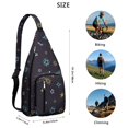 thumbnail image 2 of Astronomy Sling Backpack - Detailed Solar System Design Shoulder Bag, Compact Pack for Essential Carry & Daily Use, 2 of 4