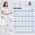 thumbnail image 7 of Niaahinn Women's Scrubs Set - V-Neck Top & Drawstring Jogger Scrub Pant for Nursing Uniforms, 9 colors, 7 of 7