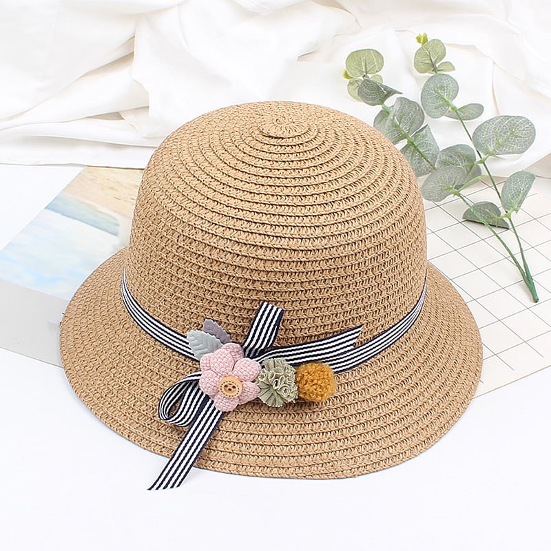 girls straw beach hat