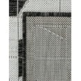 thumbnail image 4 of Unique Loom Outdoor Modern Collection Area Rug - Origami (10' Square Black and White), 4 of 10
