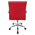 thumbnail image 4 of Master Contemporary Adjustable Office Chair with Swivel in Grey Faux Leather, 4 of 8