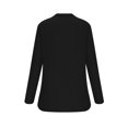 thumbnail image 5 of Fnooota Womens Sweaters, V Neck Long Sleeve Loose Solid Color Pullover Tops Black Size XL, 5 of 6