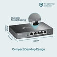 thumbnail image 2 of Enrutador VPN TP-Link ER-605 Gigabit con balanceo de carga dual WAN, 2 of 6