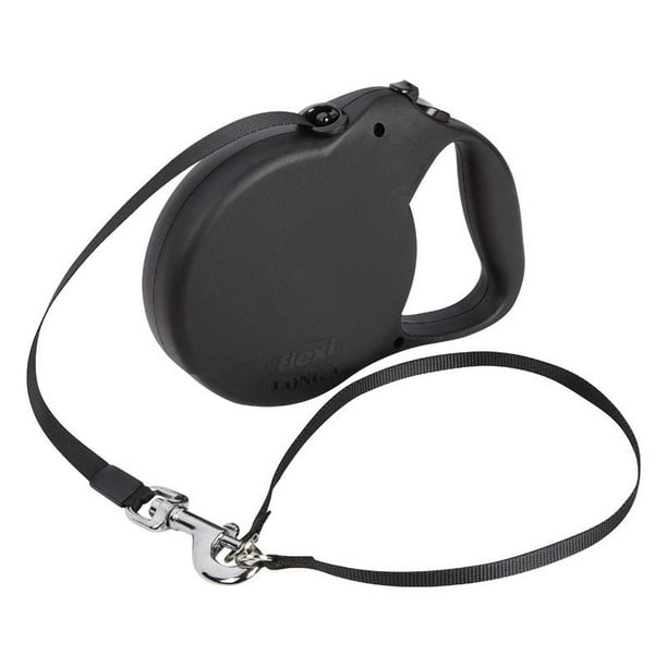 Flexi Explore Nylon Retractable Dog Leash 26 ft. L Black