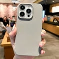 thumbnail image 1 of Fashion Candy Colors Soft Phone Case for IPhone 11 12 14 13 15 Pro Max 14Plus Camera Bumper Shock Protection Matte Cover Coque grey For iPhone 13Pro Max, 1 of 6